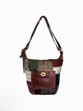 2007 Holiday Patchwork Shoulder Purse by Coach￼
